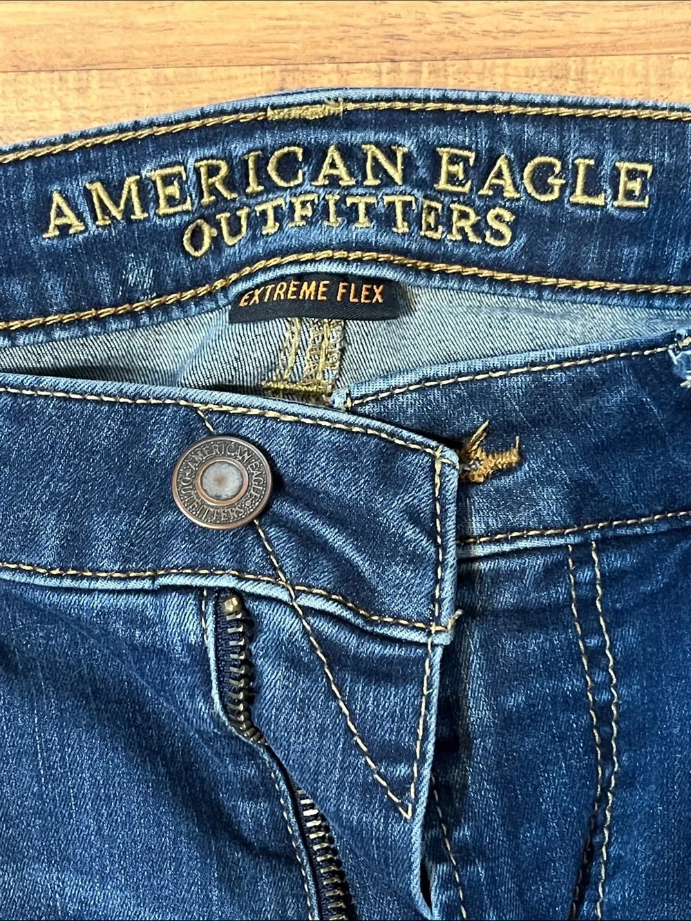 American Eagle Outfitters Men’s Blue Original Straight Jeans 33X32